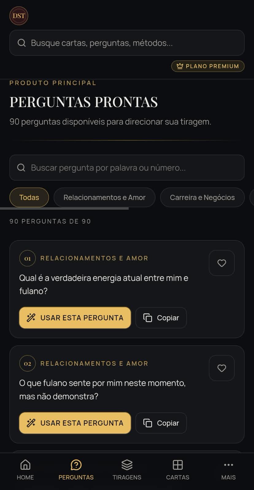 Perguntas Prontas